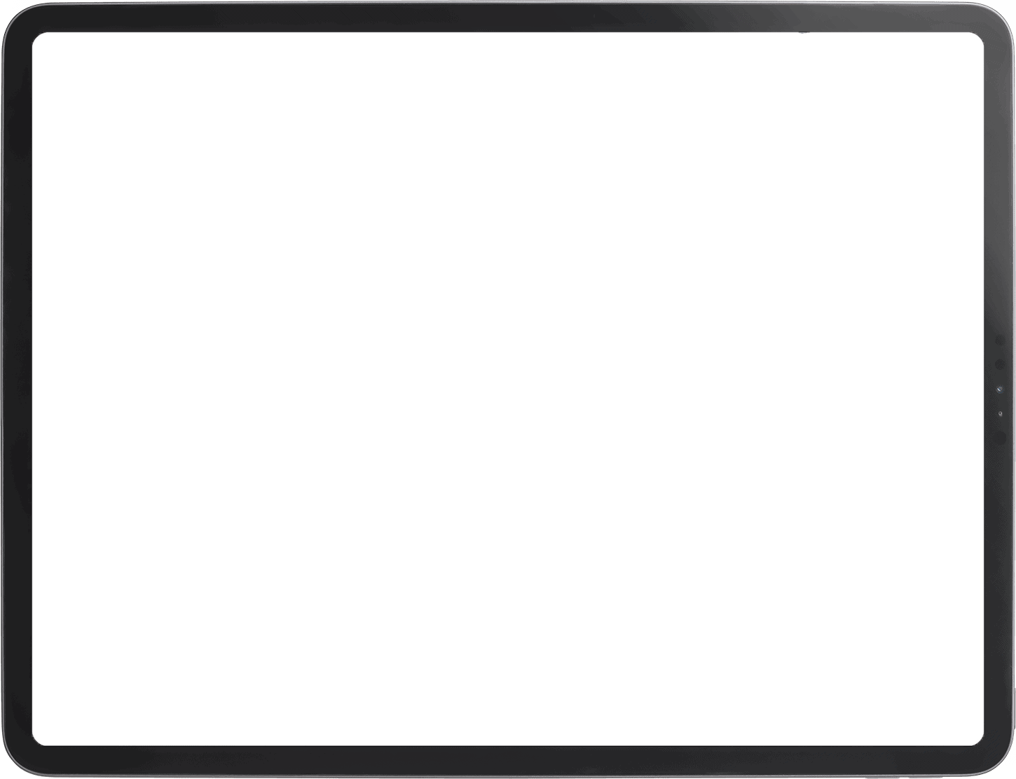 Laptop mit schwarzem Bildschirm und schwarzem Rahmen.